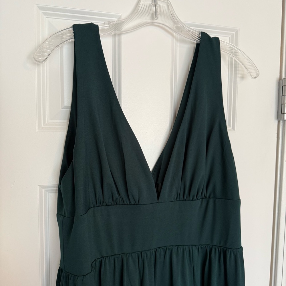 Ever Pretty Emerald Green V-Neck Maxi Dress - Picture 4 of 7